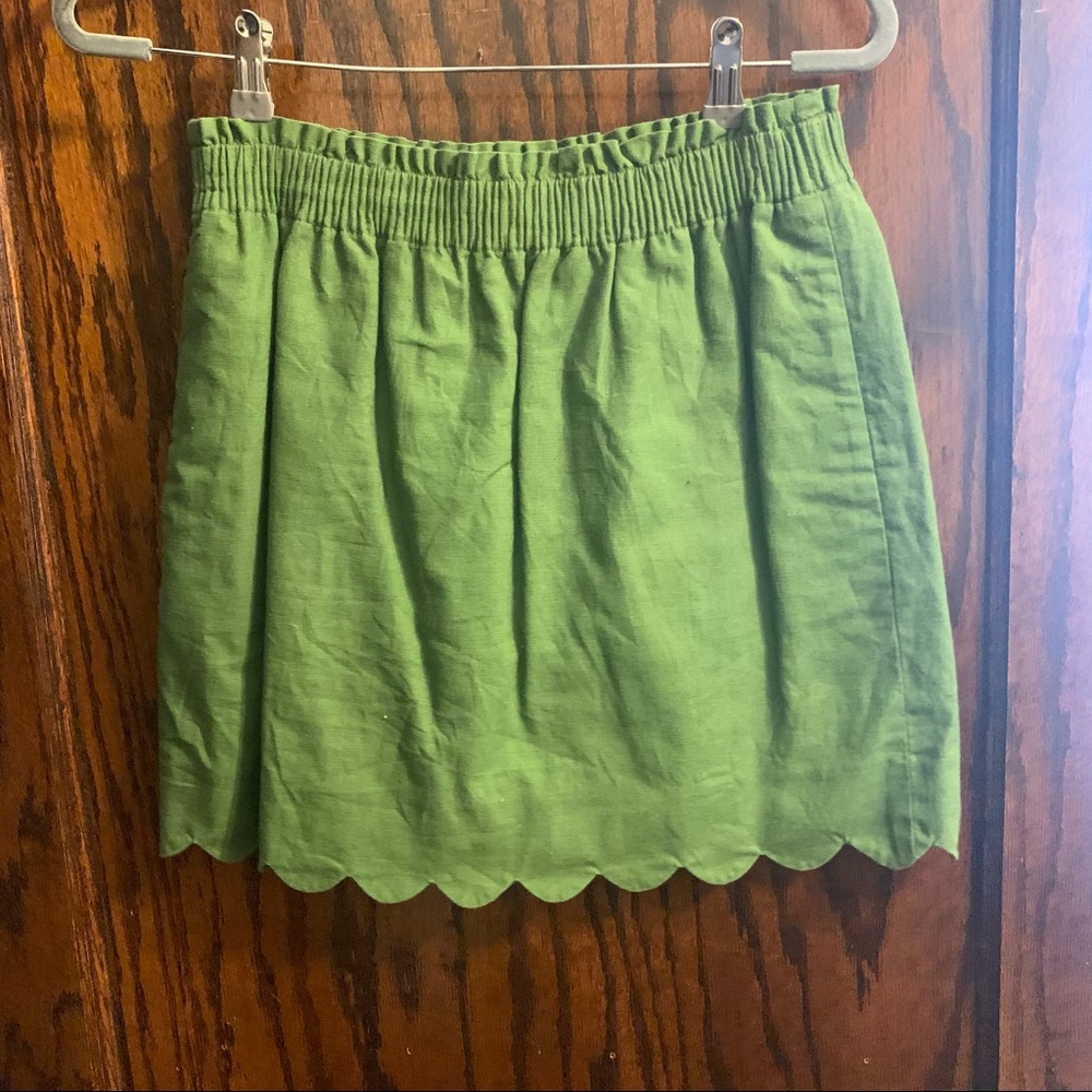 J Crew Scalloped Skirt